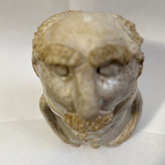 Handmade Glazed Clay Terracotta Man Figurine Sculpture Signed Folk Art Pottery - Picture 4 of 16